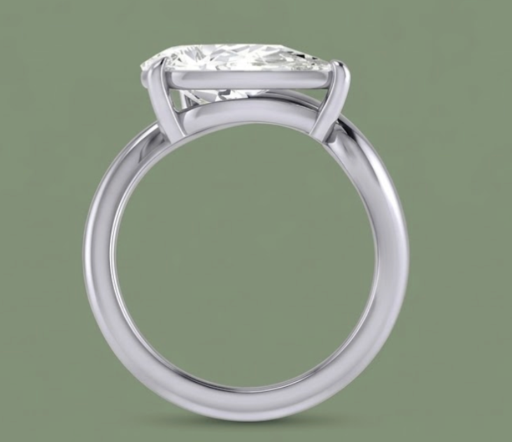 Pear Pinky Ring